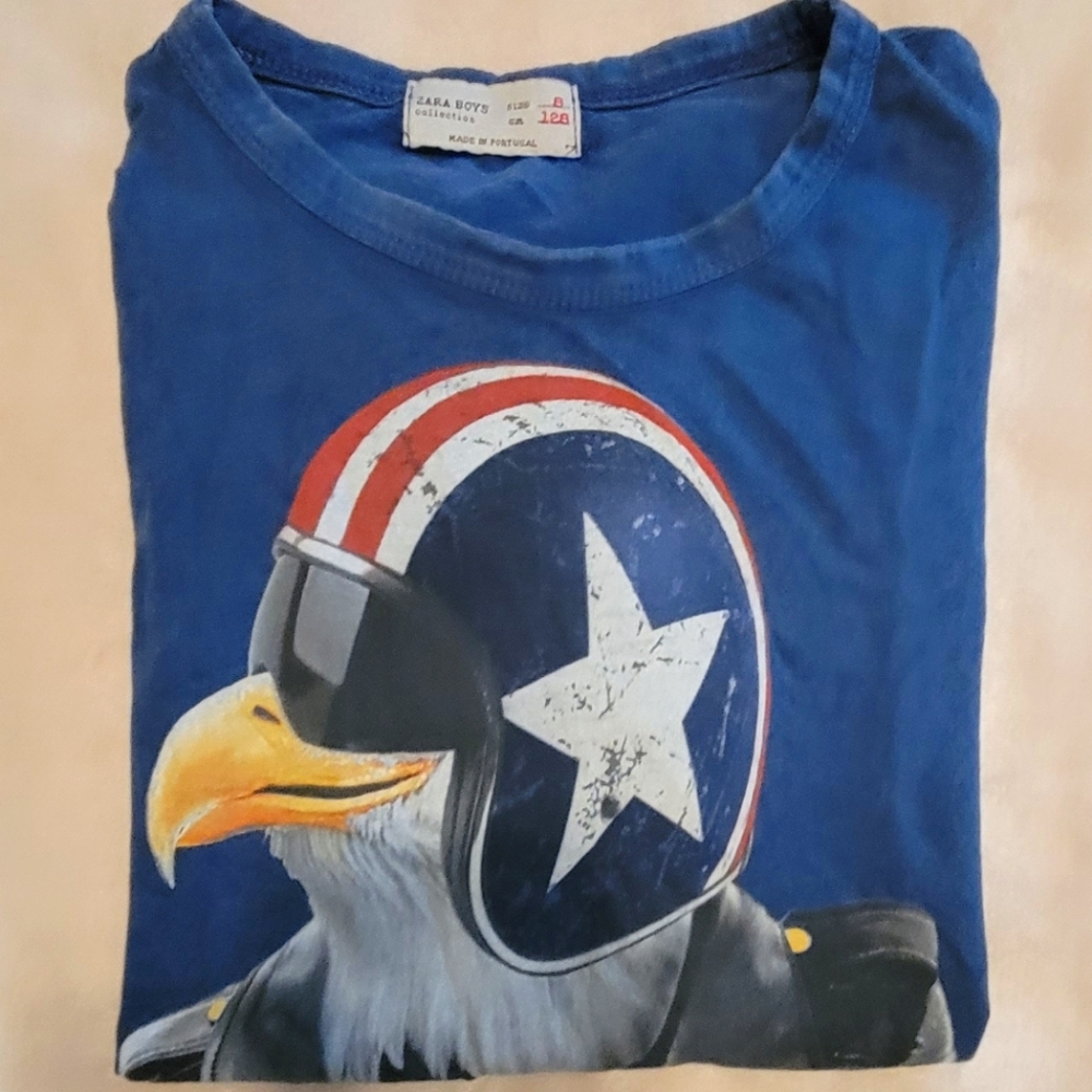Boys Zara Blue American Eagle Tshirt